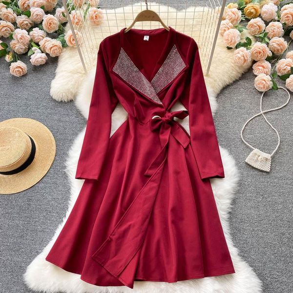 casual dresses singreiny women elegant french dress design diamond notched collar long sleeve a-line autumn chic streetwear short, Black;gray
casual dresses singreiny women elegant french dress design diamond notched collar long sleeve a-line autumn chic streetwear short, Black;gray