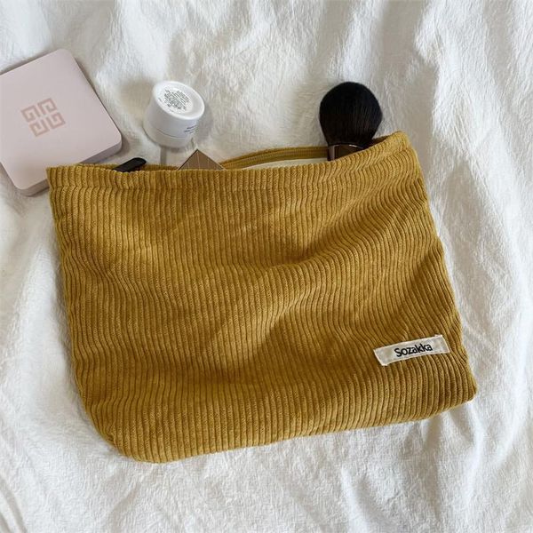 cosmetic bags & cases 1 pc corduroy women zipper bag cotton cloth washing large capacity travel pouch make up storage
cosmetic bags & cases 1 pc corduroy women zipper bag cotton cloth washing large capacity travel pouch make up storage