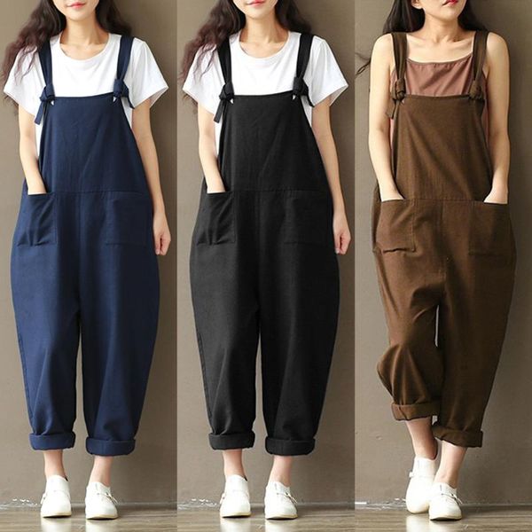 fashion women girls loose solid jumpsuit strap dungaree harem trousers ladies overall pants casual playsuits plus size -3xl, Black;white
fashion women girls loose solid jumpsuit strap dungaree harem trousers ladies overall pants casual playsuits plus size -3xl, Black;white