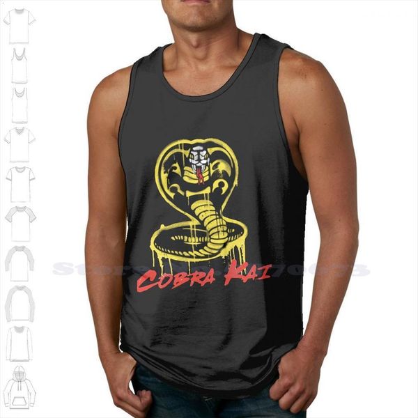 kai strike first. hard. no mercy white sleeveless tank men women first karate kid, White;black
kai strike first. hard. no mercy white sleeveless tank men women first karate kid, White;black