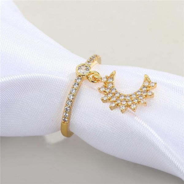 wedding rings 1pc elegant zircon moon ring for women engagement jewelry simple shiny crystal pendant gifts r379, Slivery;golden
wedding rings 1pc elegant zircon moon ring for women engagement jewelry simple shiny crystal pendant gifts r379, Slivery;golden