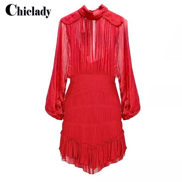 casual dresses chiclady runway designer red pleated ruched stand collar party mini dress lady slim bodycon lantern sleeve vesti, Black;gray
casual dresses chiclady runway designer red pleated ruched stand collar party mini dress lady slim bodycon lantern sleeve vesti, Black;gray