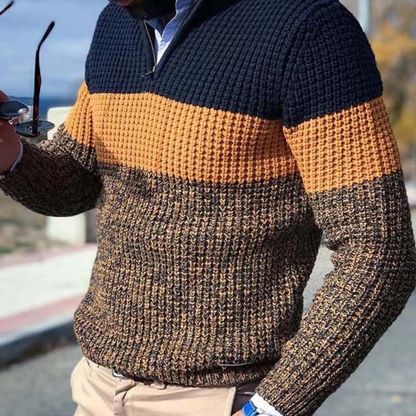men's sweaters men 2021 autumn winter pullover long sleeve v neck striped color block patchwork knitted sweater, White;black
men's sweaters men 2021 autumn winter pullover long sleeve v neck striped color block patchwork knitted sweater, White;black