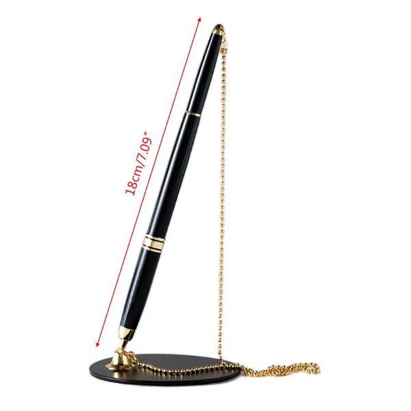classic metal ballpoint pen secure chain attached base stand desk office counter signature pens stationery gift 1xce, Blue;orange
classic metal ballpoint pen secure chain attached base stand desk office counter signature pens stationery gift 1xce, Blue;orange