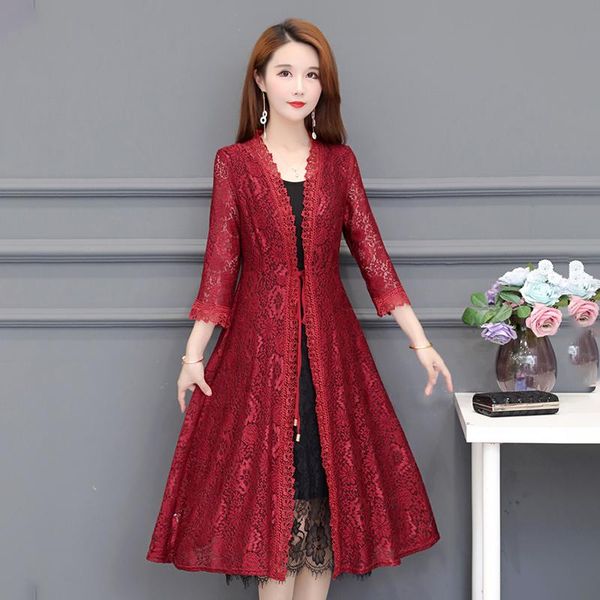 casual dresses 2021 two pieces spring long dress for women lace elegant plus size 4xl 5xl middle aged female vestidos sleeve, Black;gray
casual dresses 2021 two pieces spring long dress for women lace elegant plus size 4xl 5xl middle aged female vestidos sleeve, Black;gray
