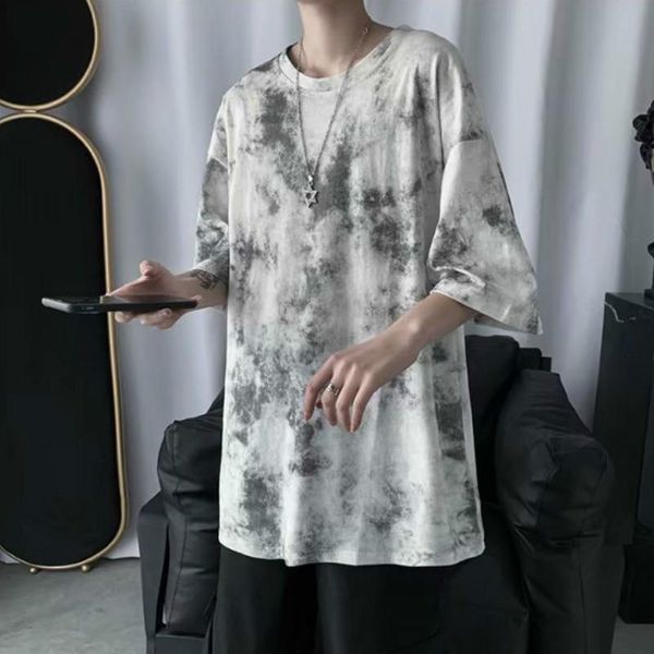 men's t-shirts men half sleeve plus size 3xl tie dye summer ins chic loose harajuku male personal breathable hip hop korean style, White;black
men's t-shirts men half sleeve plus size 3xl tie dye summer ins chic loose harajuku male personal breathable hip hop korean style, White;black