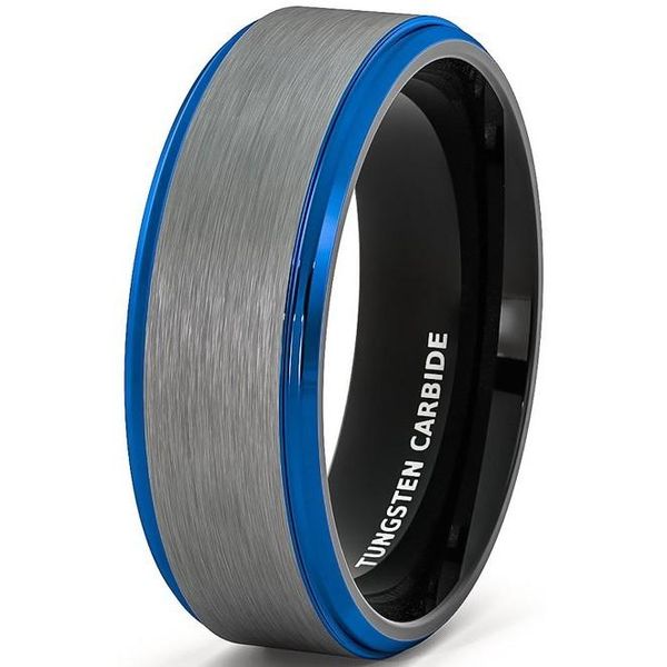 wedding rings mens bands vintage black tungsten ring matte/brushed blue step edge promise couple fashion jewelry for ladies, Slivery;golden
wedding rings mens bands vintage black tungsten ring matte/brushed blue step edge promise couple fashion jewelry for ladies, Slivery;golden