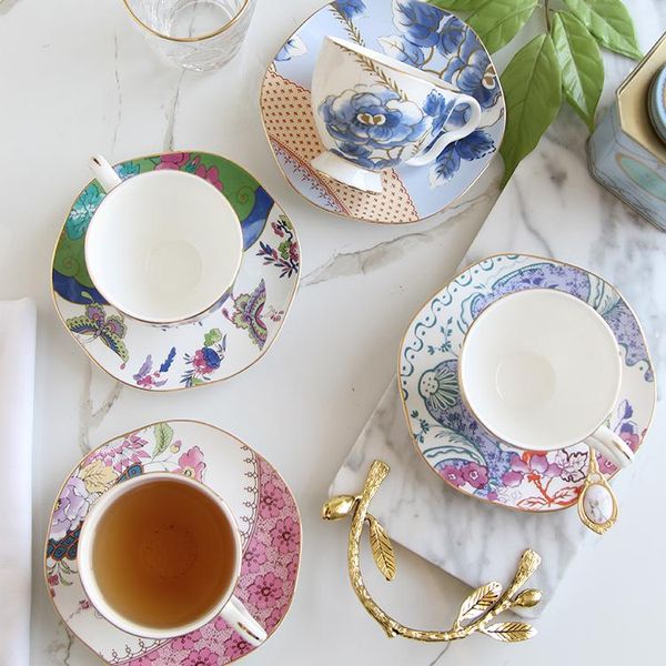 cups & saucers european-style english afternoon tea set bone china coffee cup and saucer black pastoral retro
cups & saucers european-style english afternoon tea set bone china coffee cup and saucer black pastoral retro