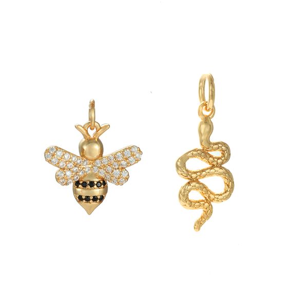 bee charms for making supplies gold snake dinosaur animals designer diy charm charms for earrings necklace making cz zircon, Bronze;silver
bee charms for making supplies gold snake dinosaur animals designer diy charm charms for earrings necklace making cz zircon, Bronze;silver