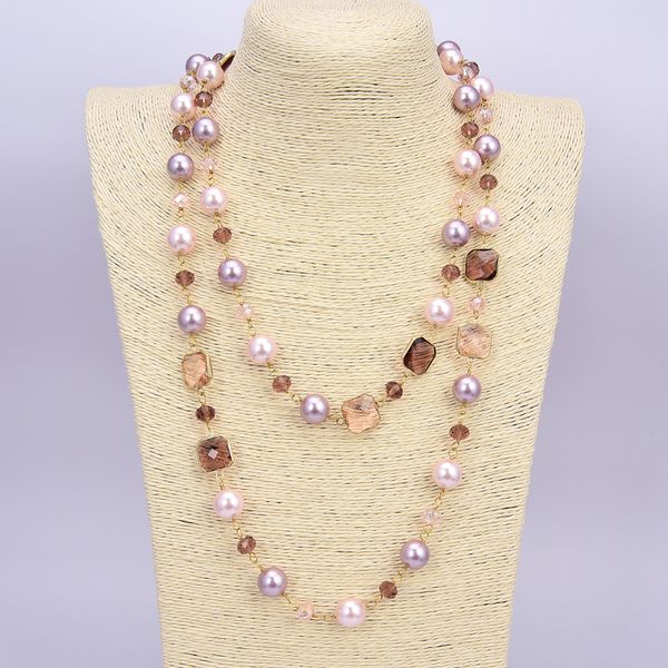guaiguai jewelry multi color sea shell pearl crystal long necklace handmade for women real jewlery lady fashion jewellery, Silver
guaiguai jewelry multi color sea shell pearl crystal long necklace handmade for women real jewlery lady fashion jewellery, Silver