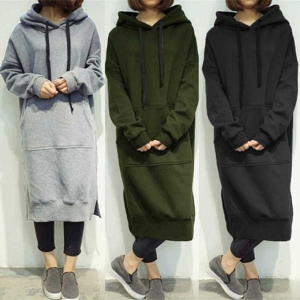 women's long sleeved hoodie, casual wear, loose, solid color, with extra large pocket, autumn and winter series, Black;brown
women's long sleeved hoodie, casual wear, loose, solid color, with extra large pocket, autumn and winter series, Black;brown