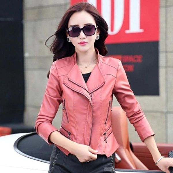 women's leather & faux fashion mandarin collar womens jackets clothing slim motorcycle jacket women outerwear coats wjf0013, Black
women's leather & faux fashion mandarin collar womens jackets clothing slim motorcycle jacket women outerwear coats wjf0013, Black