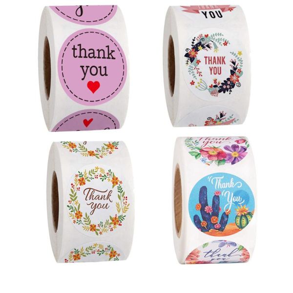 gift wrap 500pc flowers thank you stickers adhesive wedding packaging decoration sealing mail labels
gift wrap 500pc flowers thank you stickers adhesive wedding packaging decoration sealing mail labels