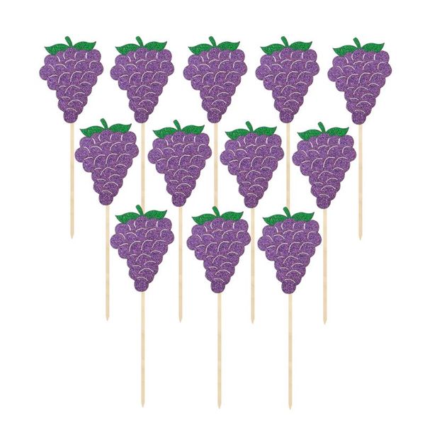 other festive & party supplies 12pcs in 1 pack grape pattern fruit cake inserted picks glitter ers decor for use
other festive & party supplies 12pcs in 1 pack grape pattern fruit cake inserted picks glitter ers decor for use