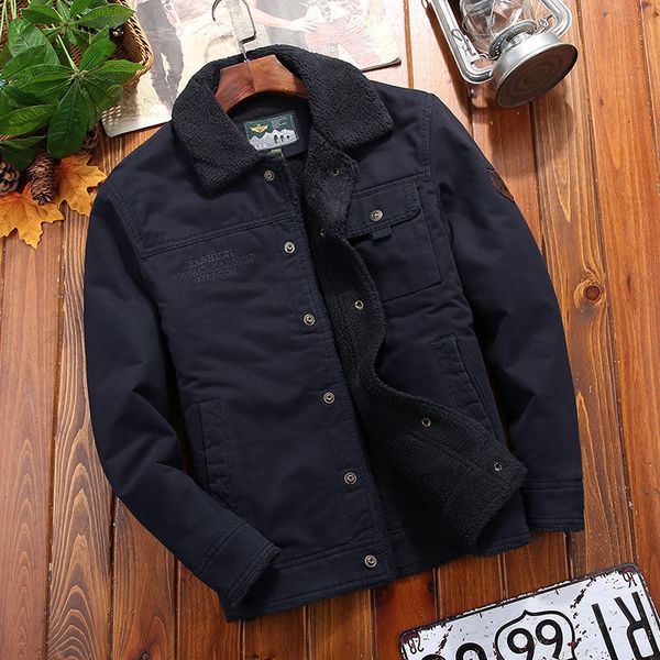 winter cotton 2021 padded warm fleece parka coat casual lamb fur collar male jacket windproof men plus siz 59c6, Black
winter cotton 2021 padded warm fleece parka coat casual lamb fur collar male jacket windproof men plus siz 59c6, Black
