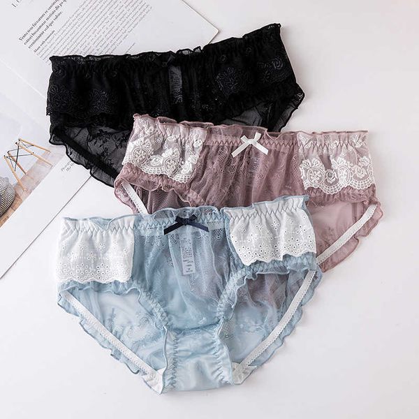 briefs panties 2021 spring mid waist pleated lace women's hollow out bow girls' traceless, Black;white
briefs panties 2021 spring mid waist pleated lace women's hollow out bow girls' traceless, Black;white