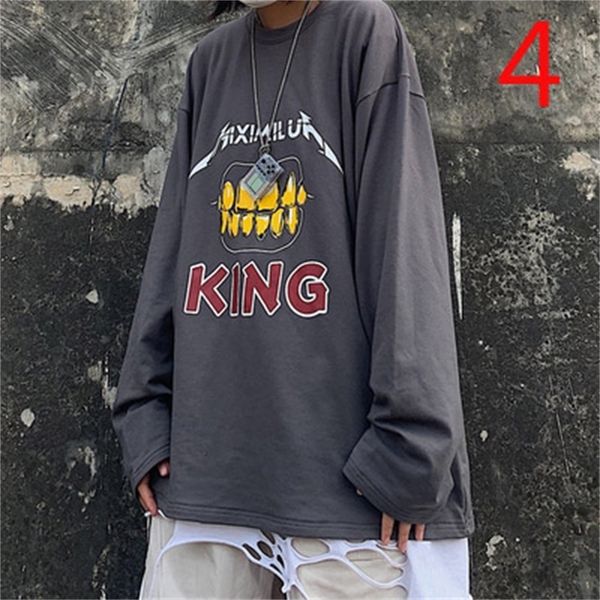 New 2021 Korean Version of Harajuku Hip Hop Trend Cartoon Print Round Neck Long-sleeved T-shirt Autumn Loose 22 CSZD, White;black
New 2021 Korean Version of Harajuku Hip Hop Trend Cartoon Print Round Neck Long-sleeved T-shirt Autumn Loose 22 CSZD, White;black