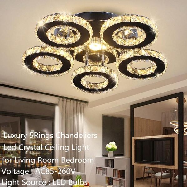 ceiling lights modern 5rings chandeliers luxury led crystal hanginglamp lighting for living room bedroom lustre
ceiling lights modern 5rings chandeliers luxury led crystal hanginglamp lighting for living room bedroom lustre