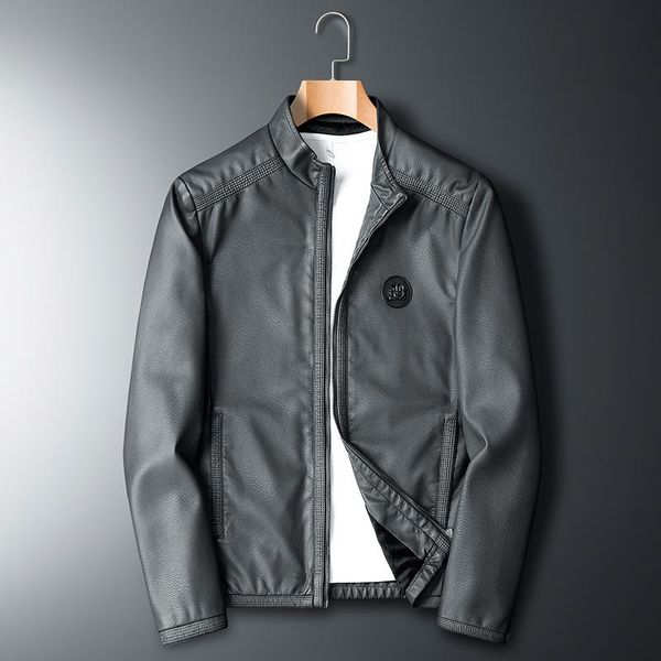 men's fur & faux brand motorcycle leather jacket men stylish solid jackets jaqueta de couro masculina mens coats, Black
men's fur & faux brand motorcycle leather jacket men stylish solid jackets jaqueta de couro masculina mens coats, Black