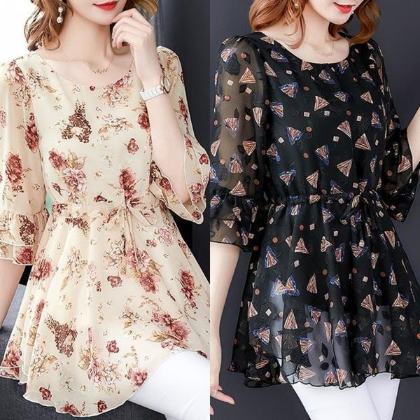 women's blouses & shirts summer 2021 women casual floral chiffon work office tunic sleeve leisure plain shirt, White
women's blouses & shirts summer 2021 women casual floral chiffon work office tunic sleeve leisure plain shirt, White