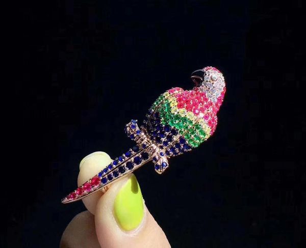 multi color animal parrot brooch 925 sterling silver with cubic zircon fine women jewelry high quality, Gray
multi color animal parrot brooch 925 sterling silver with cubic zircon fine women jewelry high quality, Gray