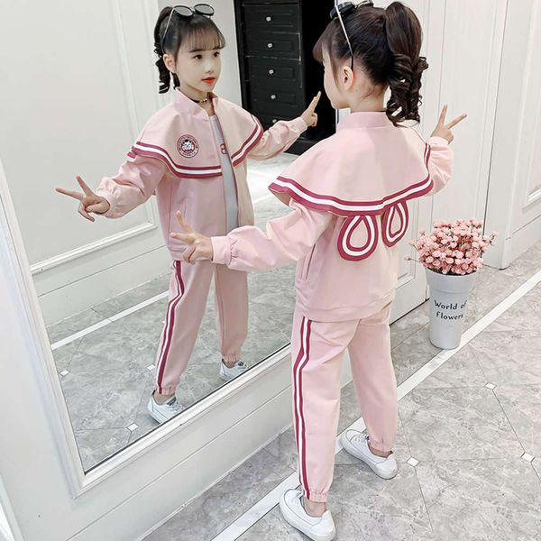 spring clothing fashion children's leisure two piece 2021 new korean zhongda girls' suit, White
spring clothing fashion children's leisure two piece 2021 new korean zhongda girls' suit, White