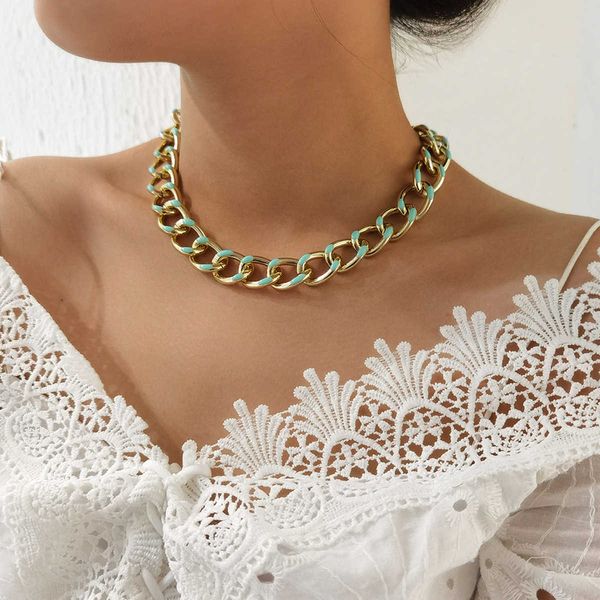 creative jewelry fashion simple magic color necklace personality geometry versatile clavicle neck chain, Silver
creative jewelry fashion simple magic color necklace personality geometry versatile clavicle neck chain, Silver