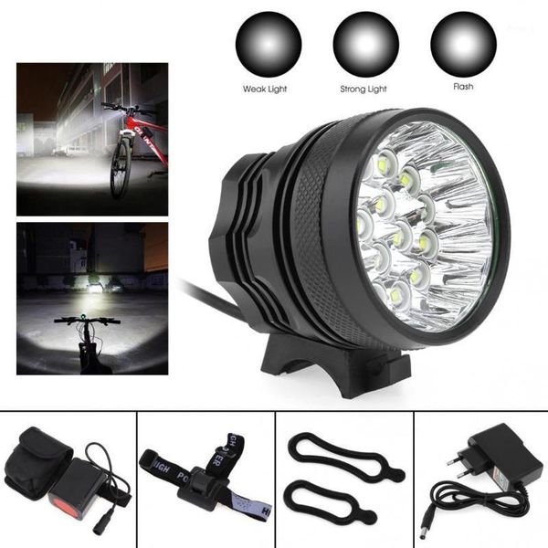 16 x xm-l t6 led bicycle lamp bike light 3 switch modes headlight cycling torch with 8.4v 6400mah battery set1
16 x xm-l t6 led bicycle lamp bike light 3 switch modes headlight cycling torch with 8.4v 6400mah battery set1