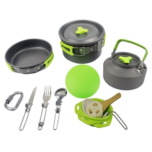 camping cookware outside camping cooking set mess kit with flat-bottomed pot kettle chopping board for camping picnic
camping cookware outside camping cooking set mess kit with flat-bottomed pot kettle chopping board for camping picnic