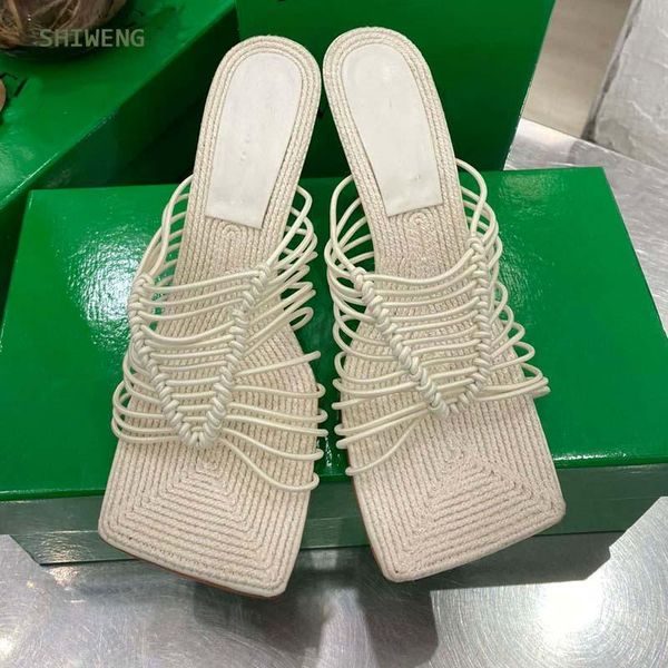 2021 weave knot sqaure toe sliper thin high heels out door high heel shoes women sandals sliper woman shoes zapatos, Black
2021 weave knot sqaure toe sliper thin high heels out door high heel shoes women sandals sliper woman shoes zapatos, Black