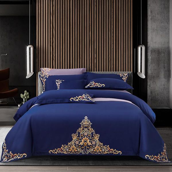 luxury blue 600tc egyptian cotton gold embroidery bedding set king size duvet cover bed sheet pillowcases home textiles
luxury blue 600tc egyptian cotton gold embroidery bedding set king size duvet cover bed sheet pillowcases home textiles