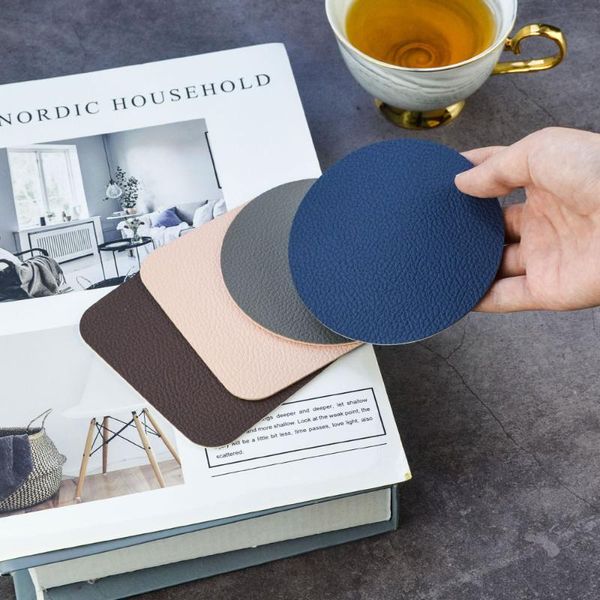 pu leather cup mat double color set table placemat coffee pad drink holder home decoration 6pcs
pu leather cup mat double color set table placemat coffee pad drink holder home decoration 6pcs
