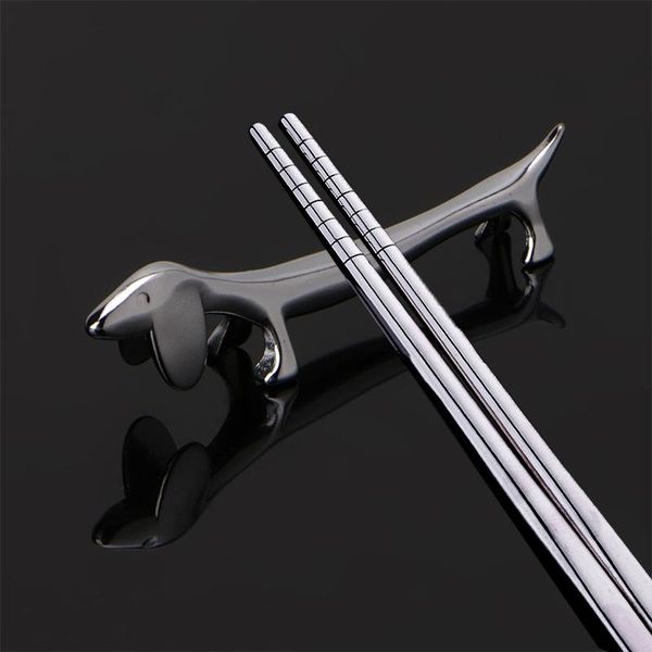 chopsticks selling lovely little dog holder rest metal craft stainless steel table decoration
chopsticks selling lovely little dog holder rest metal craft stainless steel table decoration