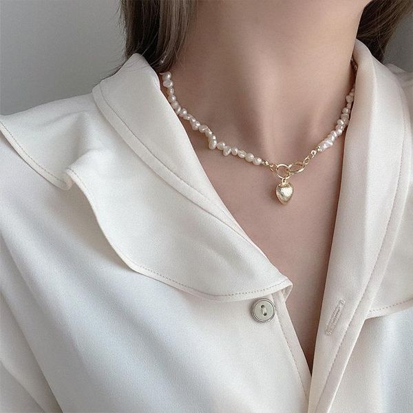 chains freshwater pearls necklace for women 2021 statement jewelry gold heart shape pendant pendants chian necklaces gift, Silver
chains freshwater pearls necklace for women 2021 statement jewelry gold heart shape pendant pendants chian necklaces gift, Silver