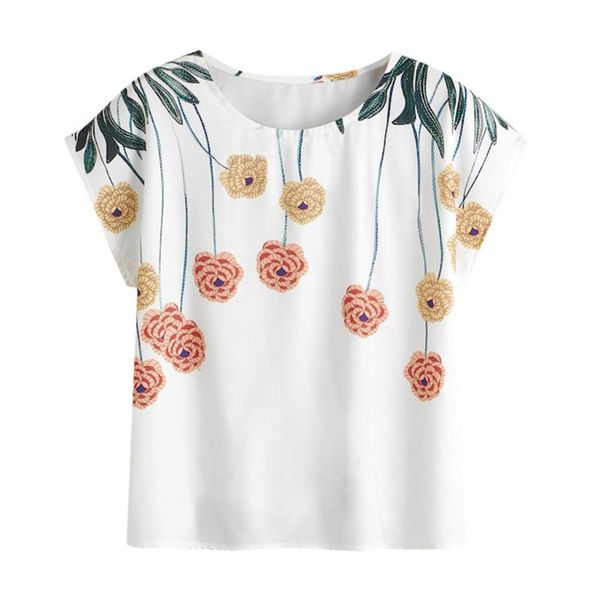 women's tanks & camis fashion womens plus size casual floral beautifully printed summer classic round collar t-shirt blouse tunique si, White
women's tanks & camis fashion womens plus size casual floral beautifully printed summer classic round collar t-shirt blouse tunique si, White