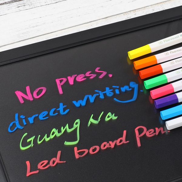 new 8 colors led writing board glass window art painting school use kawaii round chisel tip highlighter liquid chalk marker pens
new 8 colors led writing board glass window art painting school use kawaii round chisel tip highlighter liquid chalk marker pens