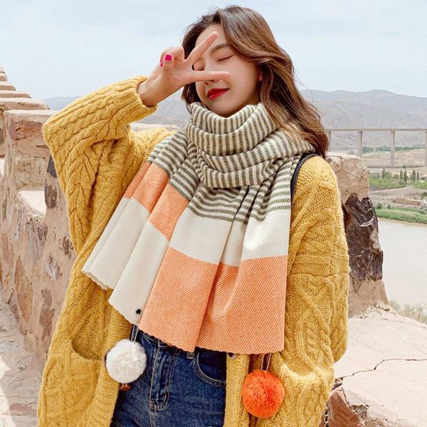 scarves arrival fashion temperament knit patchwork hair ball warm fresh long scarf women outdoor sweet elegant shawl, Blue;gray
scarves arrival fashion temperament knit patchwork hair ball warm fresh long scarf women outdoor sweet elegant shawl, Blue;gray