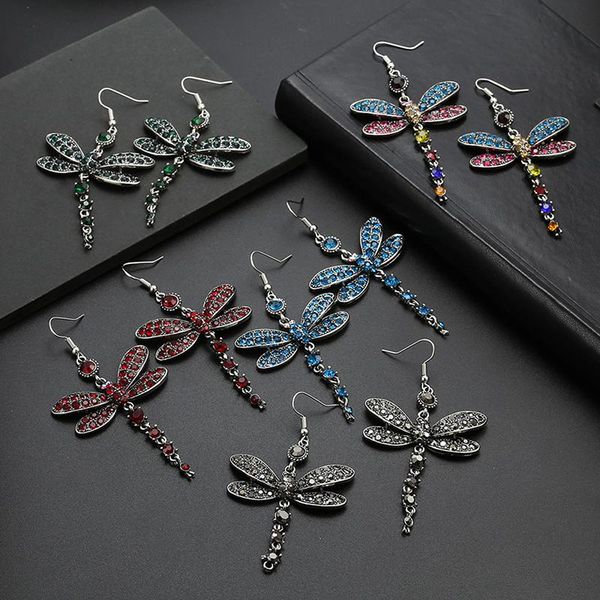 dangle & chandelier earrings for women dragonfly tassel earring insect crystal rhinestone drop trendy punk jewelry, Silver
dangle & chandelier earrings for women dragonfly tassel earring insect crystal rhinestone drop trendy punk jewelry, Silver