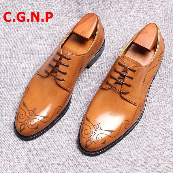 dress shoes c.g.n.p men leather brown real cow carving round toe formal party wedding, Black
dress shoes c.g.n.p men leather brown real cow carving round toe formal party wedding, Black