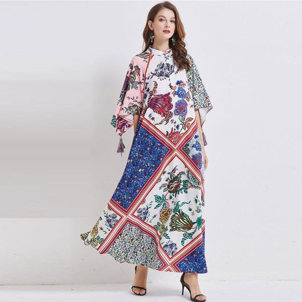 casual dresses runway indie folk irregular maxi dress woman's stand collar tassel batwing sleeve flower print long loose s66099, Black;gray
casual dresses runway indie folk irregular maxi dress woman's stand collar tassel batwing sleeve flower print long loose s66099, Black;gray