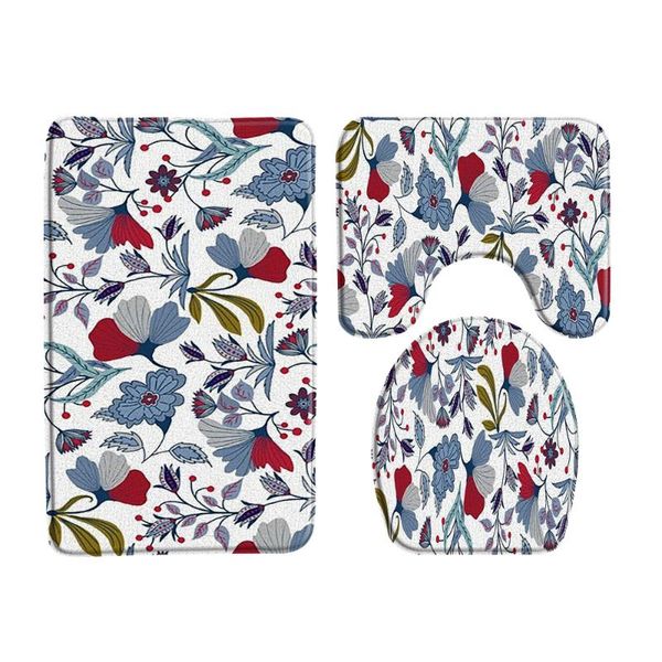 bath mats hand painted flowers printing mat bathroom decor non-slip floor toilet cover lid rug three piece set products
bath mats hand painted flowers printing mat bathroom decor non-slip floor toilet cover lid rug three piece set products