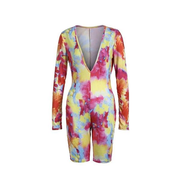 women's jumpsuits & rompers rainbow tie dye playsuit women deep v neck long sleeve party bodysuit skinny harajuku high waist one piece, Black;white
women's jumpsuits & rompers rainbow tie dye playsuit women deep v neck long sleeve party bodysuit skinny harajuku high waist one piece, Black;white