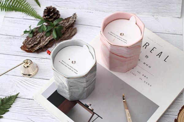 candles neutral octagonal marble pattern ceramic plant birthday party candle smokeless home
candles neutral octagonal marble pattern ceramic plant birthday party candle smokeless home
