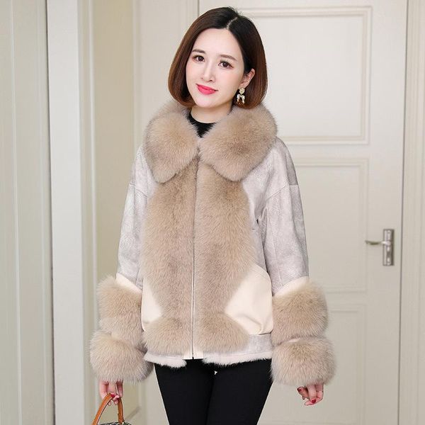 women's fur & faux real coat female short winter clothes women korean coats and jackets 2021 collar mujeres abrigos pph2737, Black
women's fur & faux real coat female short winter clothes women korean coats and jackets 2021 collar mujeres abrigos pph2737, Black