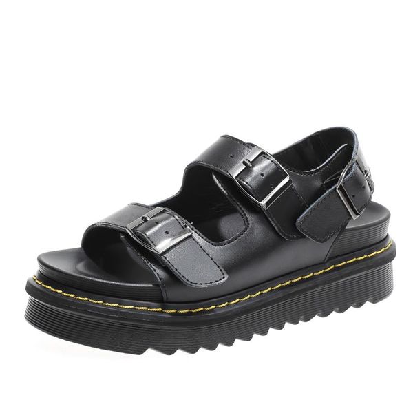 muffin increased leisure all-match british style one-line sandals thick bottom sandals women's flat-heeled ins thin, Black
muffin increased leisure all-match british style one-line sandals thick bottom sandals women's flat-heeled ins thin, Black