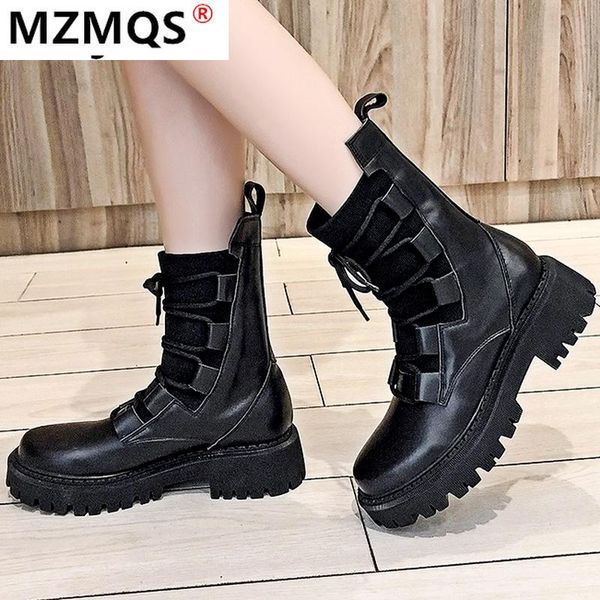 boots autumn 2021 platform lace-up thin women's socks pu leather round toe mid-heel square heel fashion ankle, Black
boots autumn 2021 platform lace-up thin women's socks pu leather round toe mid-heel square heel fashion ankle, Black