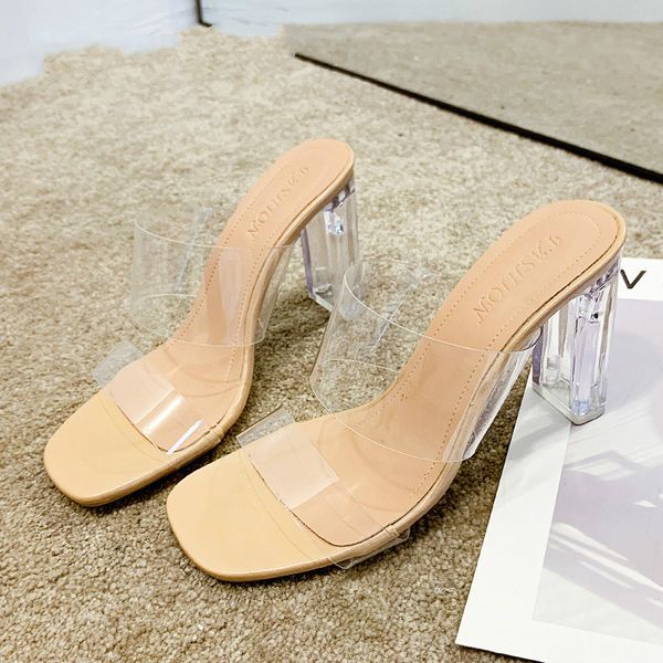 Transparent High Heels Women Square Toe Sandals Summer Shoes Woman Clear High Pumps Wedding Jelly Buty Damskie Heels Slippers369Dress Shoes, Khaki 9cm
Transparent High Heels Women Square Toe Sandals Summer Shoes Woman Clear High Pumps Wedding Jelly Buty Damskie Heels Slippers369Dress Shoes, Khaki 9cm