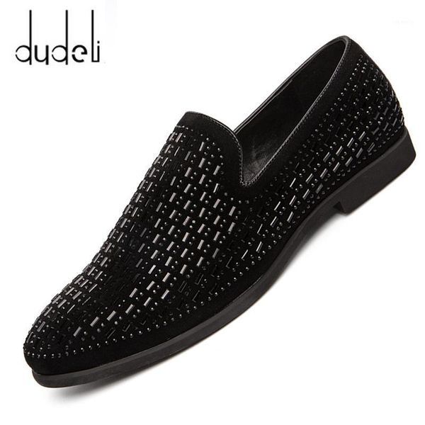 dress shoes luxury rhinestone men loafers handmade leather pointed toe wedding fashion casual oxford men's party flats1, Black
dress shoes luxury rhinestone men loafers handmade leather pointed toe wedding fashion casual oxford men's party flats1, Black
