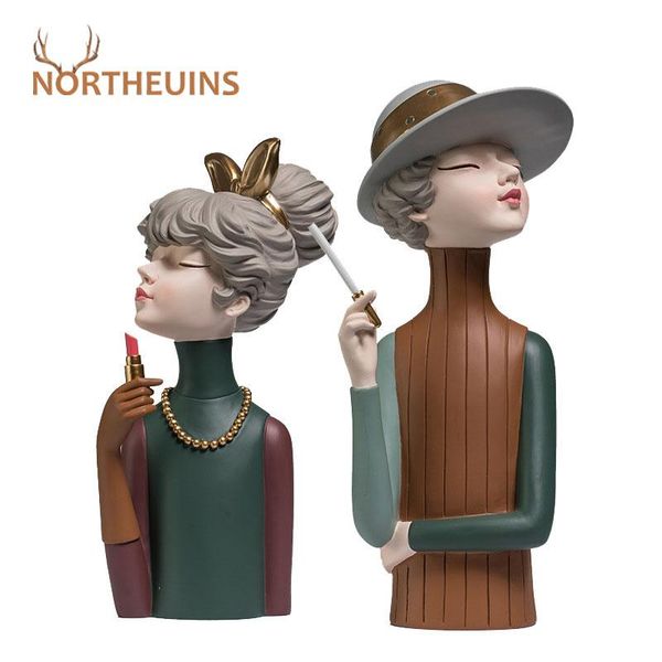 decorative objects & figurines northeuins resin girl for interior modern home decoration statues sculpture desk decor in the girl's roo
decorative objects & figurines northeuins resin girl for interior modern home decoration statues sculpture desk decor in the girl's roo