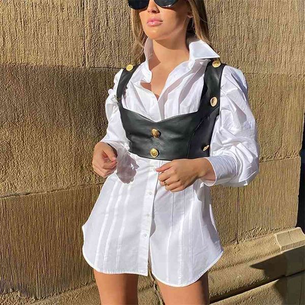 women's tanks & camis front button metal punk leather women streetwear adjustable spaghetti strap crop all-match cool sum, White
women's tanks & camis front button metal punk leather women streetwear adjustable spaghetti strap crop all-match cool sum, White